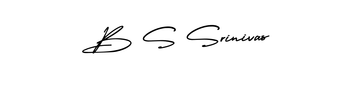 AmerikaSignatureDemo-Regular is a professional signature style that is perfect for those who want to add a touch of class to their signature. It is also a great choice for those who want to make their signature more unique. Get B S Srinivas name to fancy signature for free. B S Srinivas signature style 3 images and pictures png