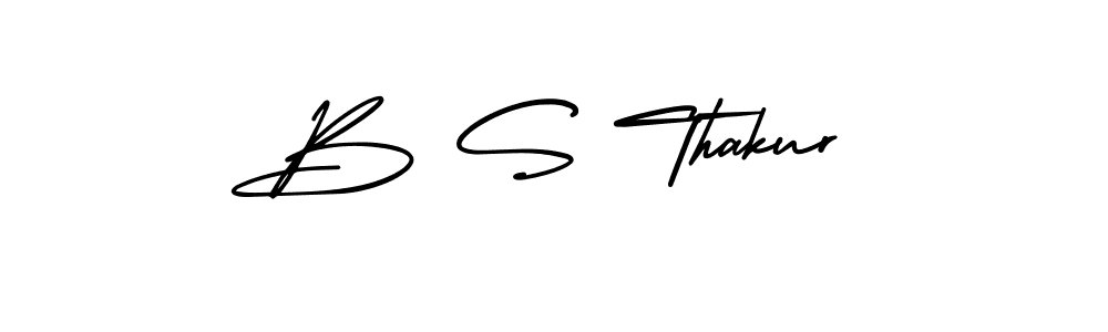 Similarly AmerikaSignatureDemo-Regular is the best handwritten signature design. Signature creator online .You can use it as an online autograph creator for name B S Thakur. B S Thakur signature style 3 images and pictures png