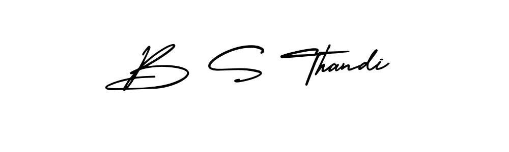 Make a beautiful signature design for name B S Thandi. Use this online signature maker to create a handwritten signature for free. B S Thandi signature style 3 images and pictures png