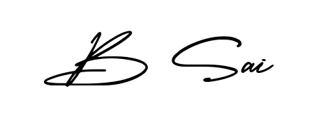 Make a beautiful signature design for name B Sai. Use this online signature maker to create a handwritten signature for free. B Sai signature style 3 images and pictures png