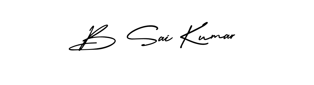 Make a beautiful signature design for name B Sai Kumar. With this signature (AmerikaSignatureDemo-Regular) style, you can create a handwritten signature for free. B Sai Kumar signature style 3 images and pictures png