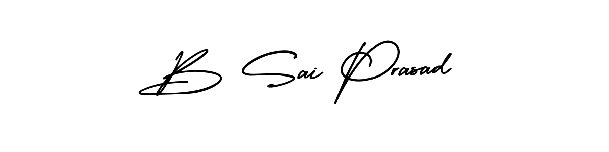 Design your own signature with our free online signature maker. With this signature software, you can create a handwritten (AmerikaSignatureDemo-Regular) signature for name B Sai Prasad. B Sai Prasad signature style 3 images and pictures png