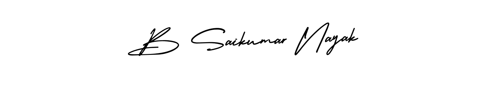 Create a beautiful signature design for name B Saikumar Nayak. With this signature (AmerikaSignatureDemo-Regular) fonts, you can make a handwritten signature for free. B Saikumar Nayak signature style 3 images and pictures png