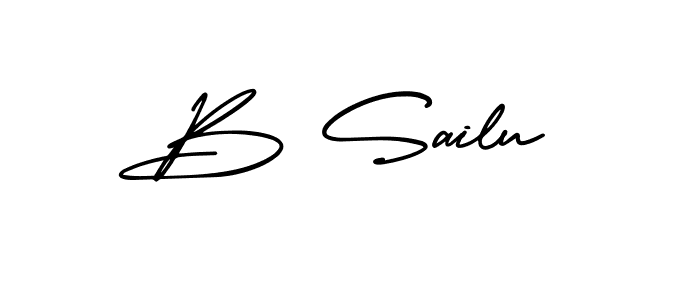 AmerikaSignatureDemo-Regular is a professional signature style that is perfect for those who want to add a touch of class to their signature. It is also a great choice for those who want to make their signature more unique. Get B Sailu name to fancy signature for free. B Sailu signature style 3 images and pictures png