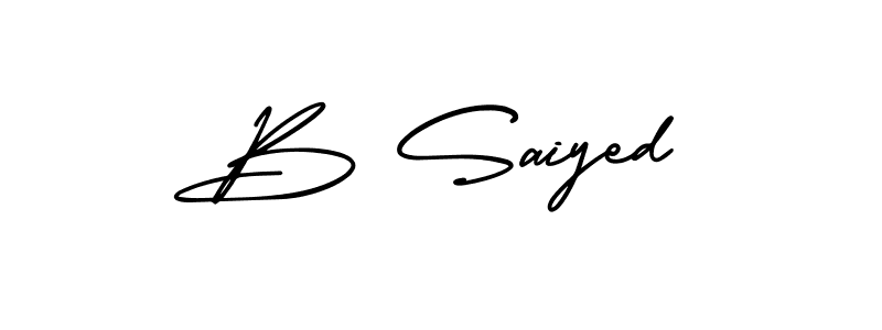This is the best signature style for the B Saiyed name. Also you like these signature font (AmerikaSignatureDemo-Regular). Mix name signature. B Saiyed signature style 3 images and pictures png