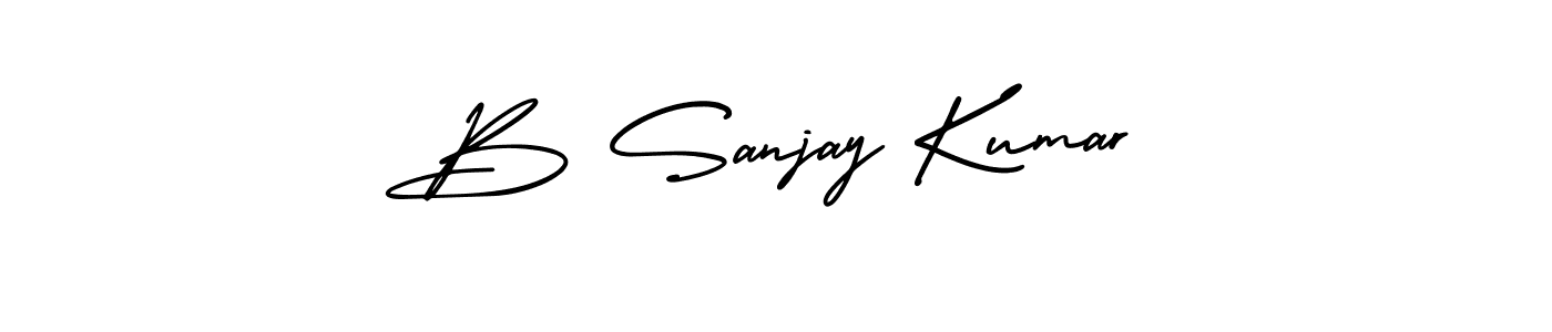 Similarly AmerikaSignatureDemo-Regular is the best handwritten signature design. Signature creator online .You can use it as an online autograph creator for name B Sanjay Kumar. B Sanjay Kumar signature style 3 images and pictures png