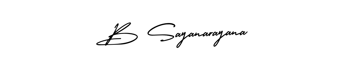 Make a beautiful signature design for name B Sayanarayana. Use this online signature maker to create a handwritten signature for free. B Sayanarayana signature style 3 images and pictures png