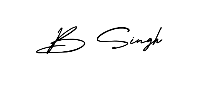 Also You can easily find your signature by using the search form. We will create B Singh name handwritten signature images for you free of cost using AmerikaSignatureDemo-Regular sign style. B Singh signature style 3 images and pictures png