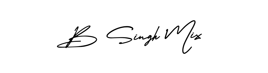 How to Draw B Singh Mix signature style? AmerikaSignatureDemo-Regular is a latest design signature styles for name B Singh Mix. B Singh Mix signature style 3 images and pictures png