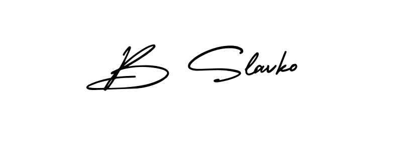 How to Draw B Slavko signature style? AmerikaSignatureDemo-Regular is a latest design signature styles for name B Slavko. B Slavko signature style 3 images and pictures png