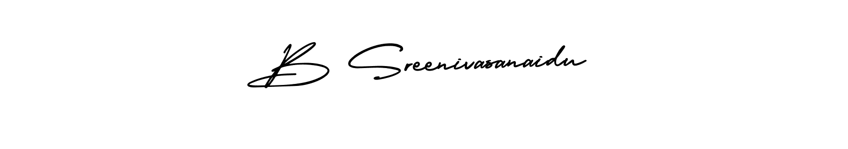 How to make B Sreenivasanaidu signature? AmerikaSignatureDemo-Regular is a professional autograph style. Create handwritten signature for B Sreenivasanaidu name. B Sreenivasanaidu signature style 3 images and pictures png