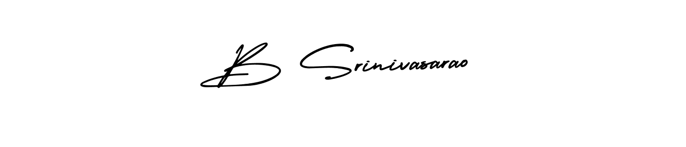 How to make B Srinivasarao name signature. Use AmerikaSignatureDemo-Regular style for creating short signs online. This is the latest handwritten sign. B Srinivasarao signature style 3 images and pictures png