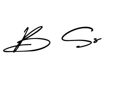 AmerikaSignatureDemo-Regular is a professional signature style that is perfect for those who want to add a touch of class to their signature. It is also a great choice for those who want to make their signature more unique. Get B Ss name to fancy signature for free. B Ss signature style 3 images and pictures png