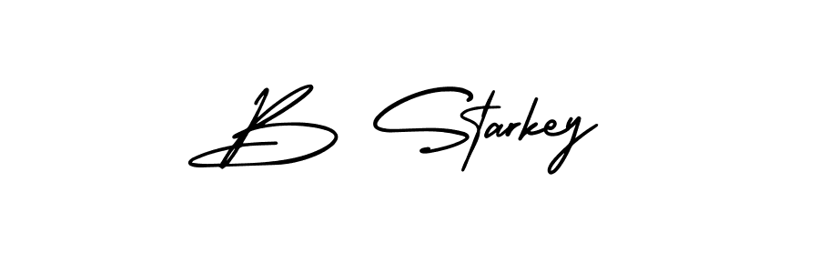 Also You can easily find your signature by using the search form. We will create B Starkey name handwritten signature images for you free of cost using AmerikaSignatureDemo-Regular sign style. B Starkey signature style 3 images and pictures png