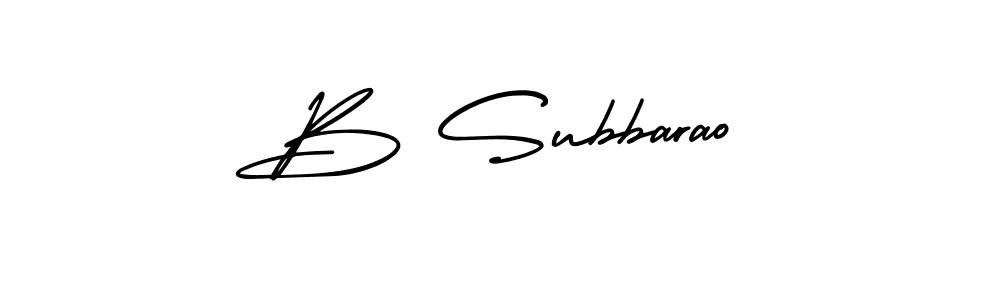 Also we have B Subbarao name is the best signature style. Create professional handwritten signature collection using AmerikaSignatureDemo-Regular autograph style. B Subbarao signature style 3 images and pictures png