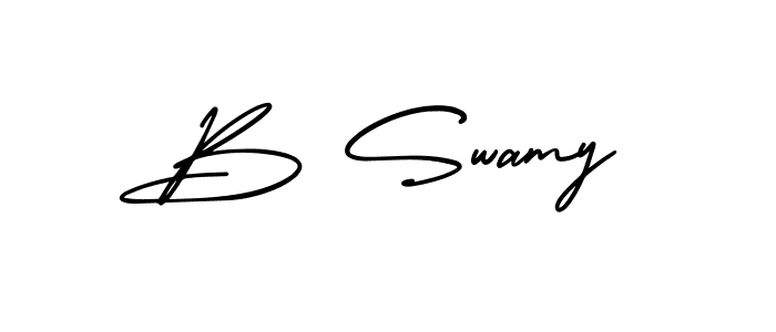 Also we have B Swamy name is the best signature style. Create professional handwritten signature collection using AmerikaSignatureDemo-Regular autograph style. B Swamy signature style 3 images and pictures png