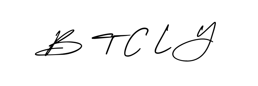 How to make B T C L Y signature? AmerikaSignatureDemo-Regular is a professional autograph style. Create handwritten signature for B T C L Y name. B T C L Y signature style 3 images and pictures png