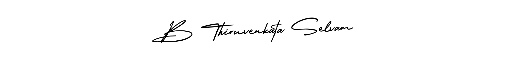 if you are searching for the best signature style for your name B Thiruvenkata Selvam. so please give up your signature search. here we have designed multiple signature styles  using AmerikaSignatureDemo-Regular. B Thiruvenkata Selvam signature style 3 images and pictures png