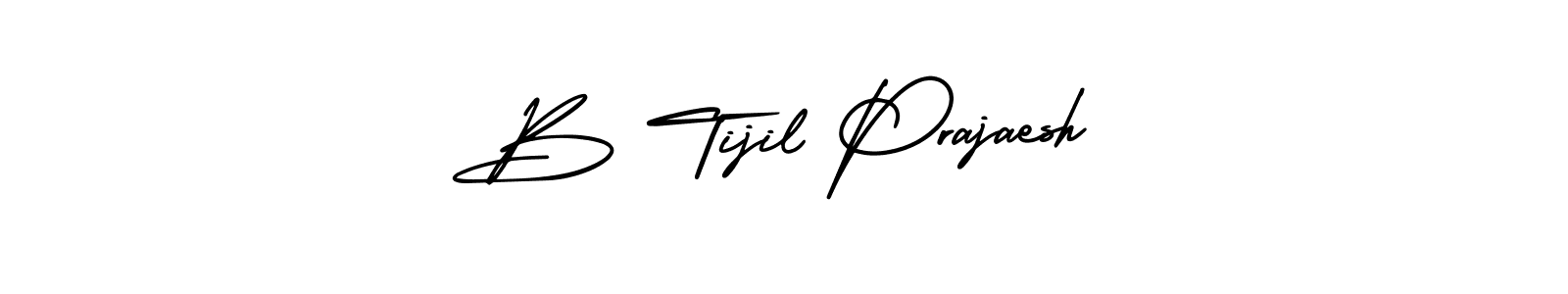 Check out images of Autograph of B Tijil Prajaesh name. Actor B Tijil Prajaesh Signature Style. AmerikaSignatureDemo-Regular is a professional sign style online. B Tijil Prajaesh signature style 3 images and pictures png