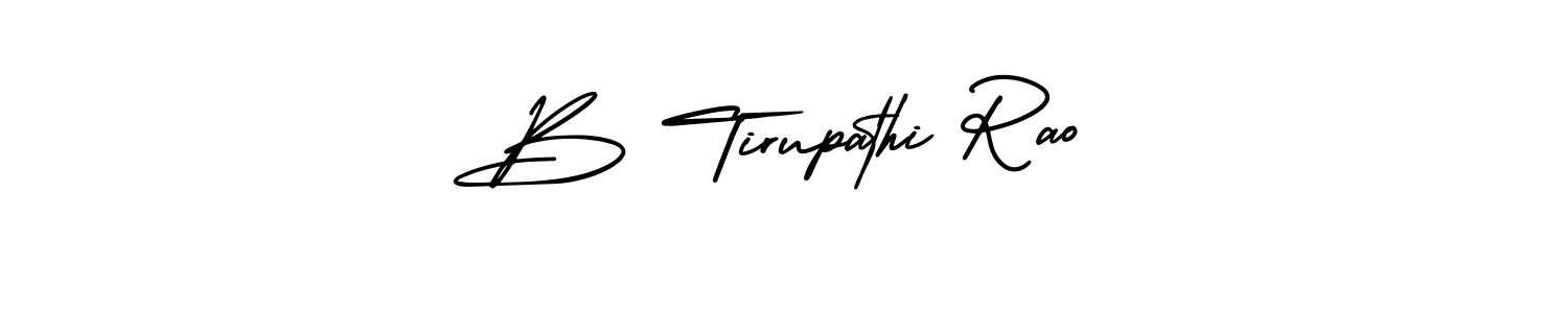 How to make B Tirupathi Rao signature? AmerikaSignatureDemo-Regular is a professional autograph style. Create handwritten signature for B Tirupathi Rao name. B Tirupathi Rao signature style 3 images and pictures png