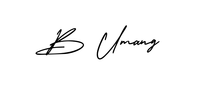 Once you've used our free online signature maker to create your best signature AmerikaSignatureDemo-Regular style, it's time to enjoy all of the benefits that B Umang name signing documents. B Umang signature style 3 images and pictures png