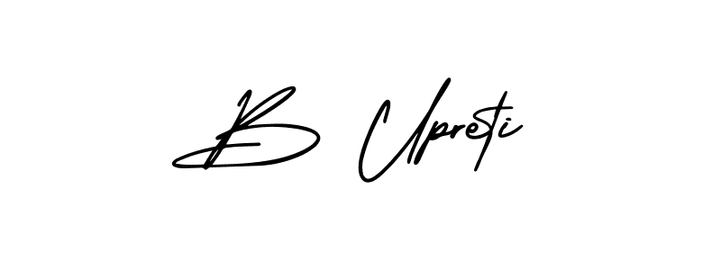 Best and Professional Signature Style for B Upreti. AmerikaSignatureDemo-Regular Best Signature Style Collection. B Upreti signature style 3 images and pictures png