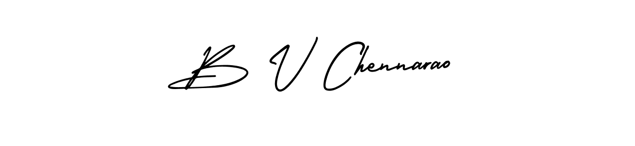 B V Chennarao stylish signature style. Best Handwritten Sign (AmerikaSignatureDemo-Regular) for my name. Handwritten Signature Collection Ideas for my name B V Chennarao. B V Chennarao signature style 3 images and pictures png