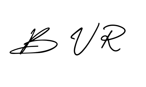 B V R stylish signature style. Best Handwritten Sign (AmerikaSignatureDemo-Regular) for my name. Handwritten Signature Collection Ideas for my name B V R. B V R signature style 3 images and pictures png