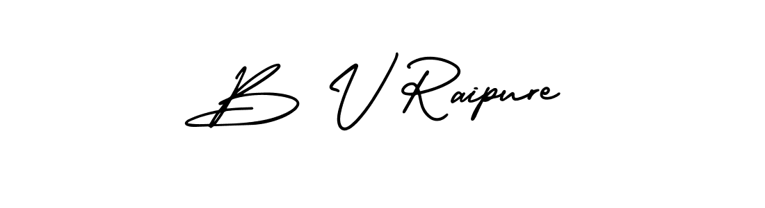 Also You can easily find your signature by using the search form. We will create B V Raipure name handwritten signature images for you free of cost using AmerikaSignatureDemo-Regular sign style. B V Raipure signature style 3 images and pictures png
