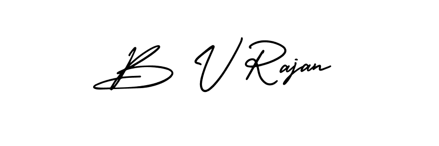 if you are searching for the best signature style for your name B V Rajan. so please give up your signature search. here we have designed multiple signature styles  using AmerikaSignatureDemo-Regular. B V Rajan signature style 3 images and pictures png