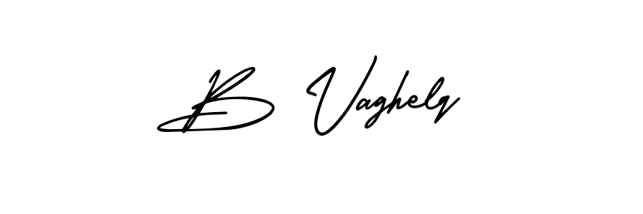 How to make B Vaghelq signature? AmerikaSignatureDemo-Regular is a professional autograph style. Create handwritten signature for B Vaghelq name. B Vaghelq signature style 3 images and pictures png