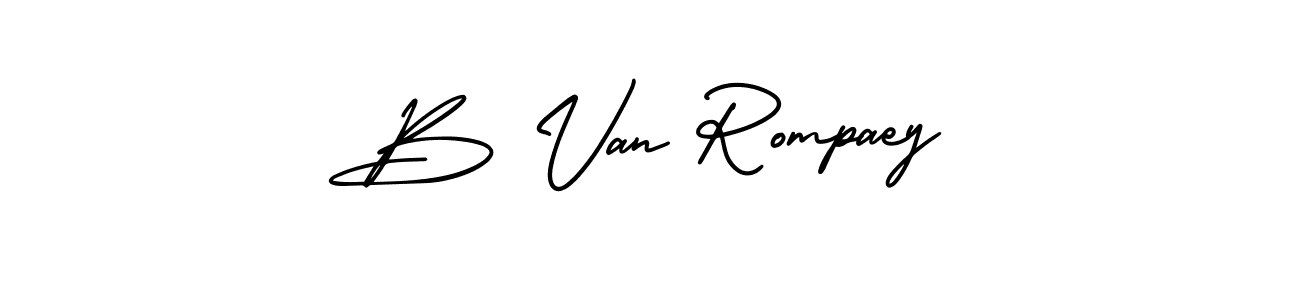 Best and Professional Signature Style for B Van Rompaey. AmerikaSignatureDemo-Regular Best Signature Style Collection. B Van Rompaey signature style 3 images and pictures png