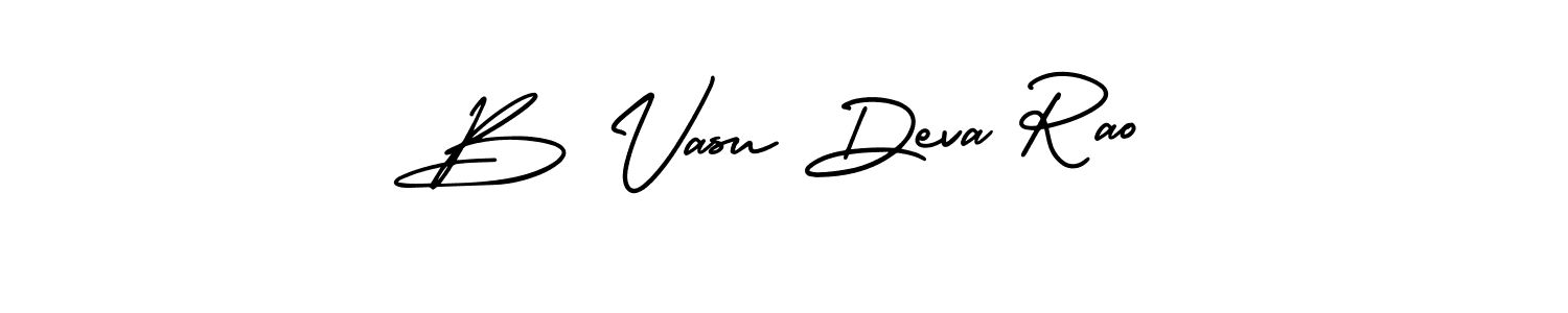 Design your own signature with our free online signature maker. With this signature software, you can create a handwritten (AmerikaSignatureDemo-Regular) signature for name B Vasu Deva Rao. B Vasu Deva Rao signature style 3 images and pictures png