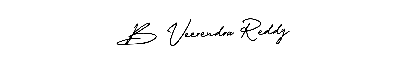 Also we have B Veerendra Reddy name is the best signature style. Create professional handwritten signature collection using AmerikaSignatureDemo-Regular autograph style. B Veerendra Reddy signature style 3 images and pictures png