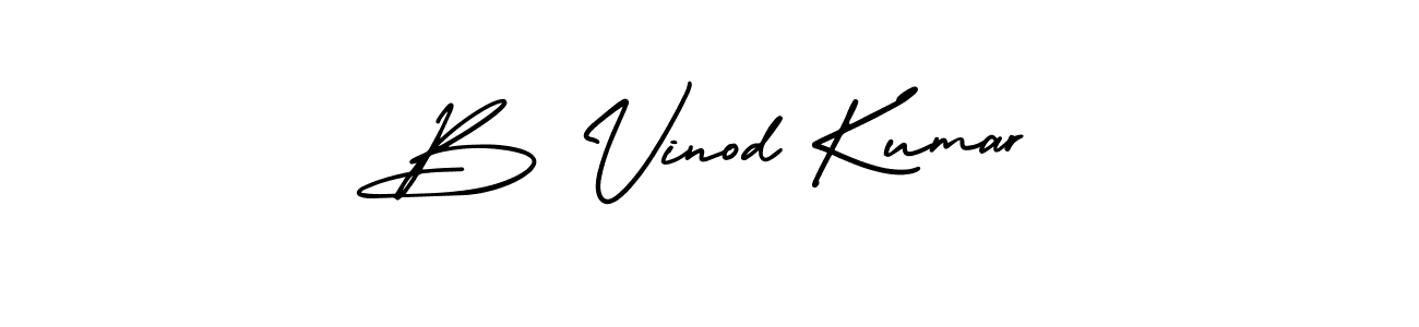 How to make B Vinod Kumar signature? AmerikaSignatureDemo-Regular is a professional autograph style. Create handwritten signature for B Vinod Kumar name. B Vinod Kumar signature style 3 images and pictures png