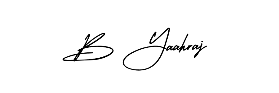 Also we have B Yaahraj name is the best signature style. Create professional handwritten signature collection using AmerikaSignatureDemo-Regular autograph style. B Yaahraj signature style 3 images and pictures png