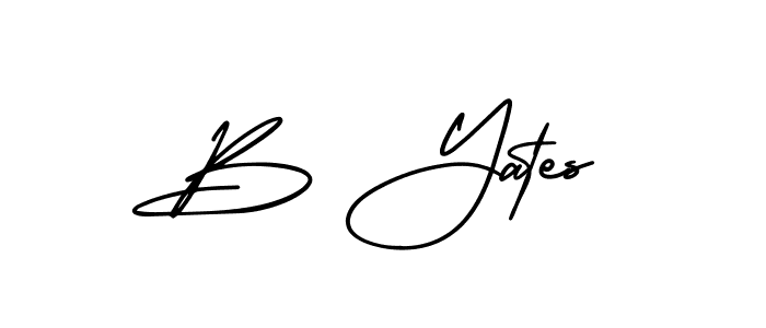 Make a beautiful signature design for name B Yates. Use this online signature maker to create a handwritten signature for free. B Yates signature style 3 images and pictures png