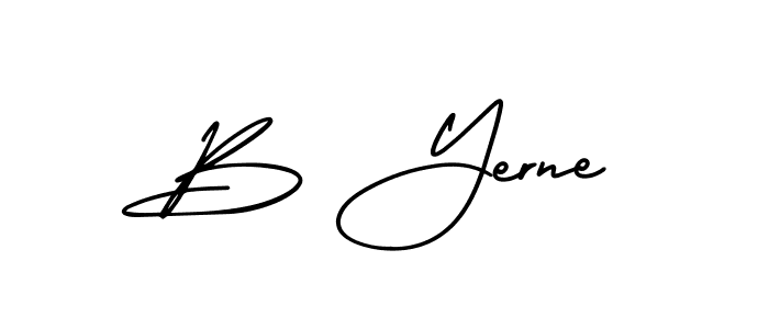 Check out images of Autograph of B Yerne name. Actor B Yerne Signature Style. AmerikaSignatureDemo-Regular is a professional sign style online. B Yerne signature style 3 images and pictures png