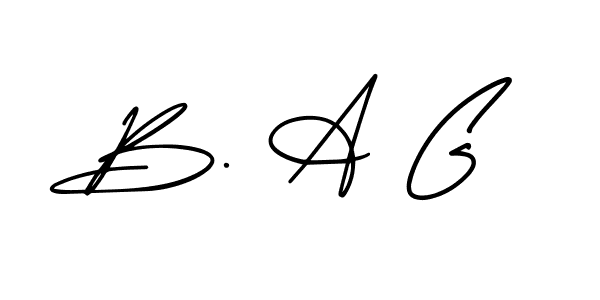 Make a beautiful signature design for name B. A G. With this signature (AmerikaSignatureDemo-Regular) style, you can create a handwritten signature for free. B. A G signature style 3 images and pictures png