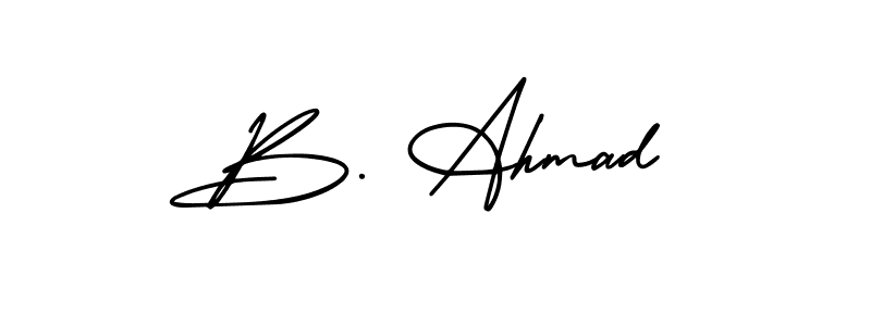 Make a short B. Ahmad signature style. Manage your documents anywhere anytime using AmerikaSignatureDemo-Regular. Create and add eSignatures, submit forms, share and send files easily. B. Ahmad signature style 3 images and pictures png