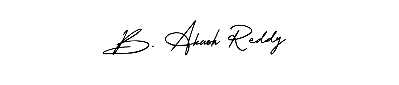 How to Draw B. Akash Reddy signature style? AmerikaSignatureDemo-Regular is a latest design signature styles for name B. Akash Reddy. B. Akash Reddy signature style 3 images and pictures png