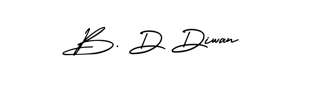 Design your own signature with our free online signature maker. With this signature software, you can create a handwritten (AmerikaSignatureDemo-Regular) signature for name B. D Diwan. B. D Diwan signature style 3 images and pictures png