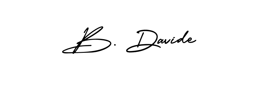 AmerikaSignatureDemo-Regular is a professional signature style that is perfect for those who want to add a touch of class to their signature. It is also a great choice for those who want to make their signature more unique. Get B. Davide name to fancy signature for free. B. Davide signature style 3 images and pictures png