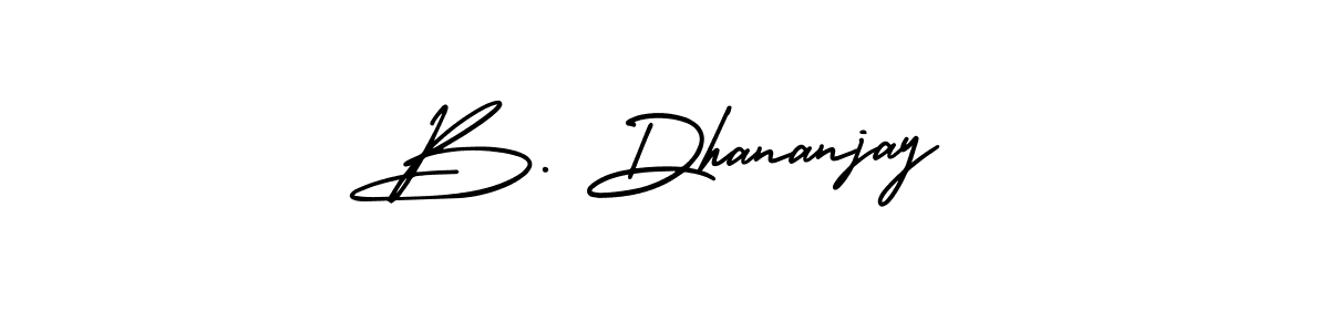 Make a beautiful signature design for name B. Dhananjay. Use this online signature maker to create a handwritten signature for free. B. Dhananjay signature style 3 images and pictures png