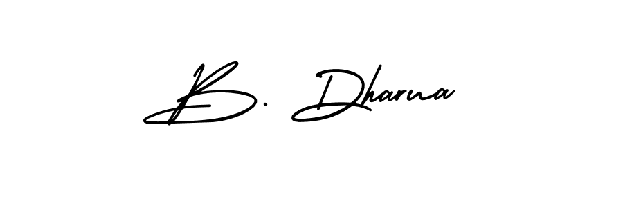 How to make B. Dharua signature? AmerikaSignatureDemo-Regular is a professional autograph style. Create handwritten signature for B. Dharua name. B. Dharua signature style 3 images and pictures png