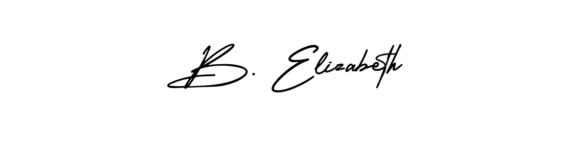 How to make B. Elizabeth signature? AmerikaSignatureDemo-Regular is a professional autograph style. Create handwritten signature for B. Elizabeth name. B. Elizabeth signature style 3 images and pictures png