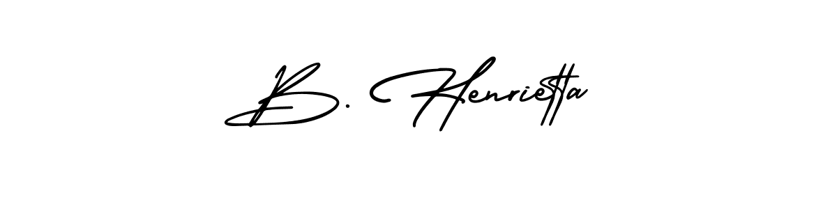 Make a beautiful signature design for name B. Henrietta. With this signature (AmerikaSignatureDemo-Regular) style, you can create a handwritten signature for free. B. Henrietta signature style 3 images and pictures png