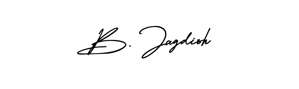 How to Draw B. Jagdish signature style? AmerikaSignatureDemo-Regular is a latest design signature styles for name B. Jagdish. B. Jagdish signature style 3 images and pictures png