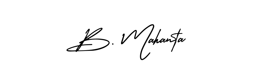 Also You can easily find your signature by using the search form. We will create B. Mahanta name handwritten signature images for you free of cost using AmerikaSignatureDemo-Regular sign style. B. Mahanta signature style 3 images and pictures png