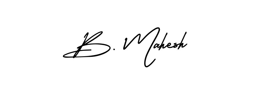 Create a beautiful signature design for name B. Mahesh. With this signature (AmerikaSignatureDemo-Regular) fonts, you can make a handwritten signature for free. B. Mahesh signature style 3 images and pictures png